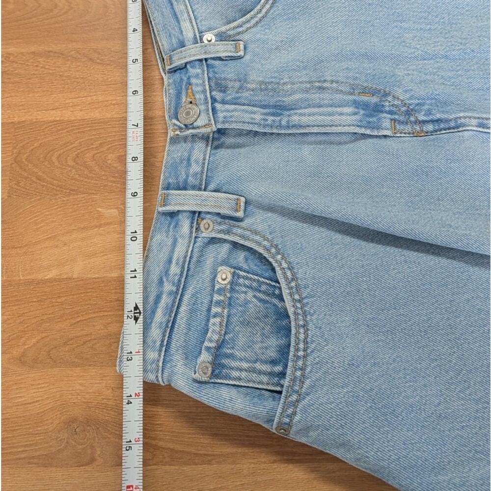 Levi's Denim Flounce Mini Skirt Womens 27/S Blue High-rise A-line - Picture 6 of 8